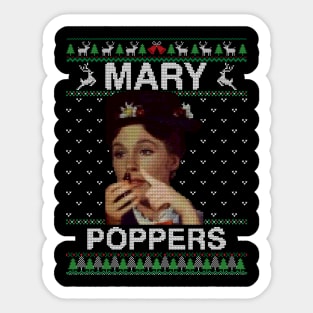 Mary Poppers Christmas Sticker